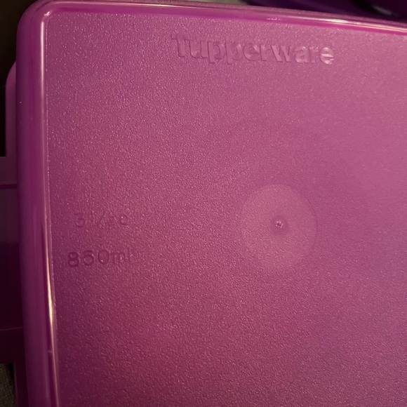 Tupperware Purple Food Storage Containers - Picture 4 of 5